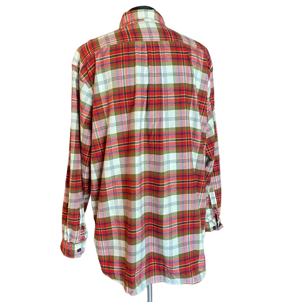 Eddie Bauer men’s 2XL long sleeve button up plaid flannel - Picture 3 of 9